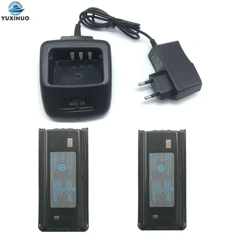 KNB-45L 7.4V 2000mAh Eddie ion Batterie + KSC-35 Chargeur pour KENWOOD NX-340 TK-2202 2200 2206 2207 2212 TK-3217 TK-3306 3307 Radio