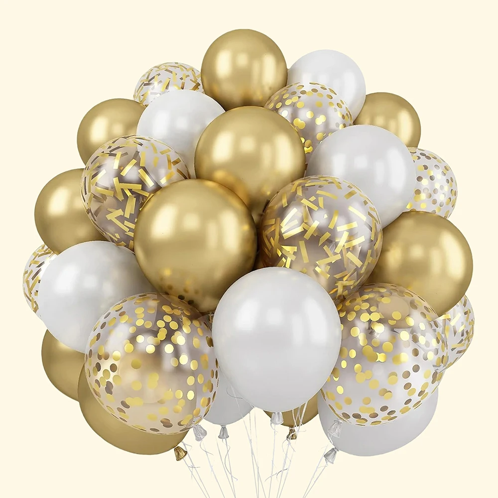 30Pcs Latex Balloons Of Various Colors Metal Gold Balloons Gold Colored Paper Birthday Party Decorations And Wedding Supplies