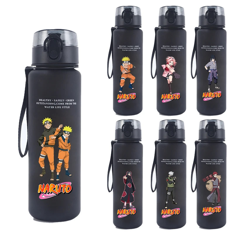 650ml Uzumakied Narutoed Sports Water Bottle Girl Boy Motivational Leak Proof Portable Reusable Cups Outdoor Travel Gym Jugs