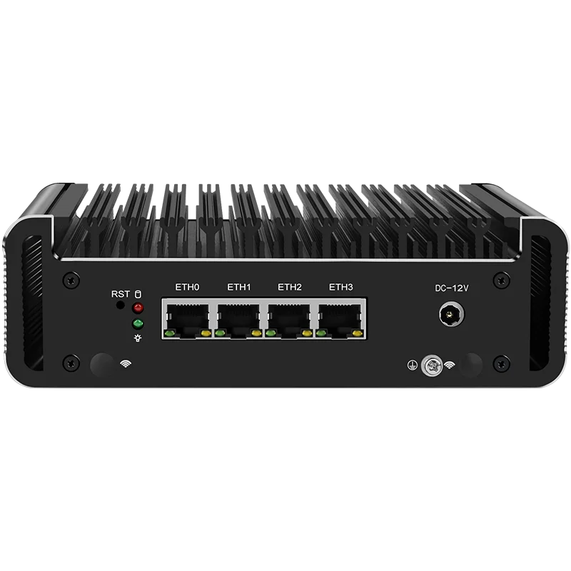 

New J4125 Soft route i226/2.5G NIC Dual memory card slot Mini-host /iKuai/NAS/PVE/ESXI Energy-saving computer without fan