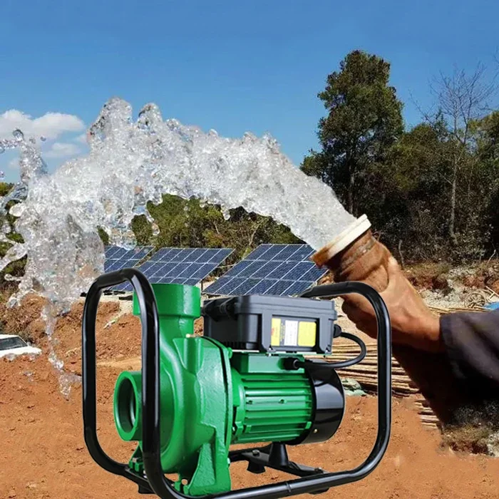110V 1500W 2HP DC Pompa Solar Water Pumps Solar Power Surface Centrifugal Water Pump for Agriculture Irrigation