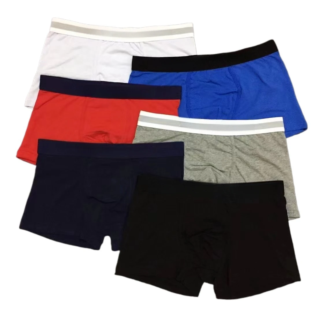 Men's Logo Briefs Mens Sexy Flat angle Underwear Men's Panties Cotton Breathable Elastic M-2XL Male Underpants