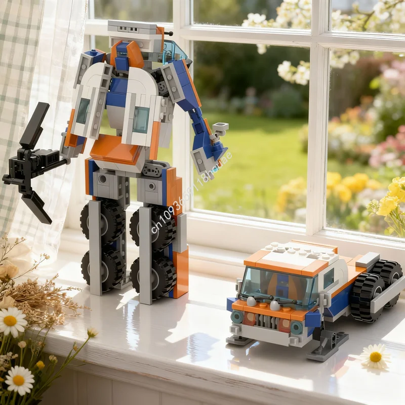 

251pcs MOC Transformer Avalanche Model Building Blocks Construction DIY Creative Education Idea Brick Christmas Gifts Toys Kids