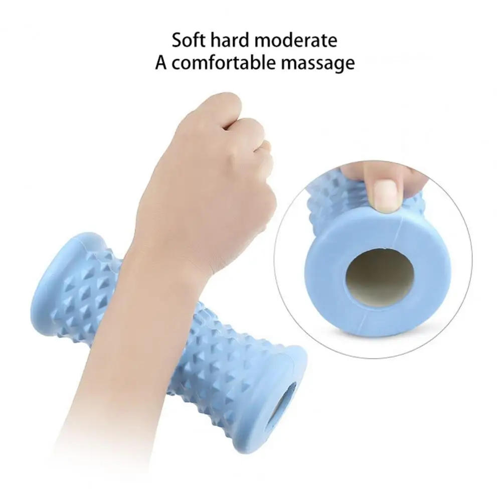 Sky Blue Fitness Roller Promote Circulation Acupuncture Points Relaxation Useful Multifunctional Design Massage Roller