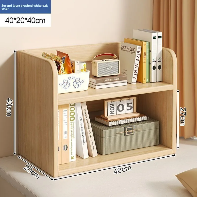 

Premium Rubber Wood Bookshelf Shelf Bay Window Storage Locker Balcony Bookcase Simple Multi-layer Layered Shelf