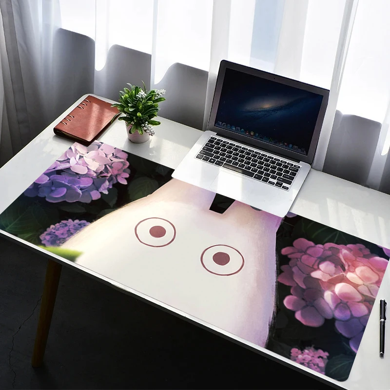 Mouse Pad PC Non Slip Rubber Cartoon Mousepad Laptop Gamer Cabinet Keyboard Pad Office Computer Gaming T-totoro Desk Mouse Mat