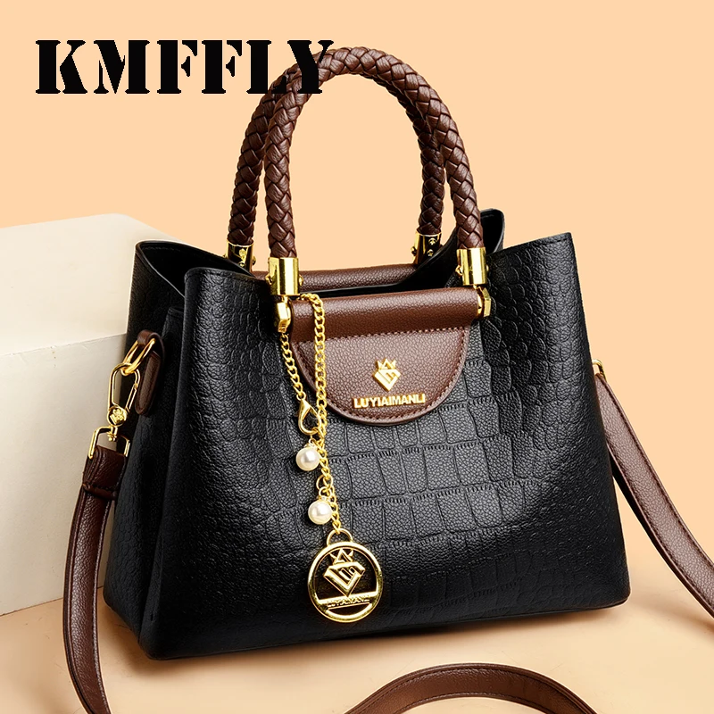 

Vintage Women Handbag Purses Large Capacity Shoulder Messenger Bag Luxury Designer Crossbody Top-handle Tote Bag For Female 2026