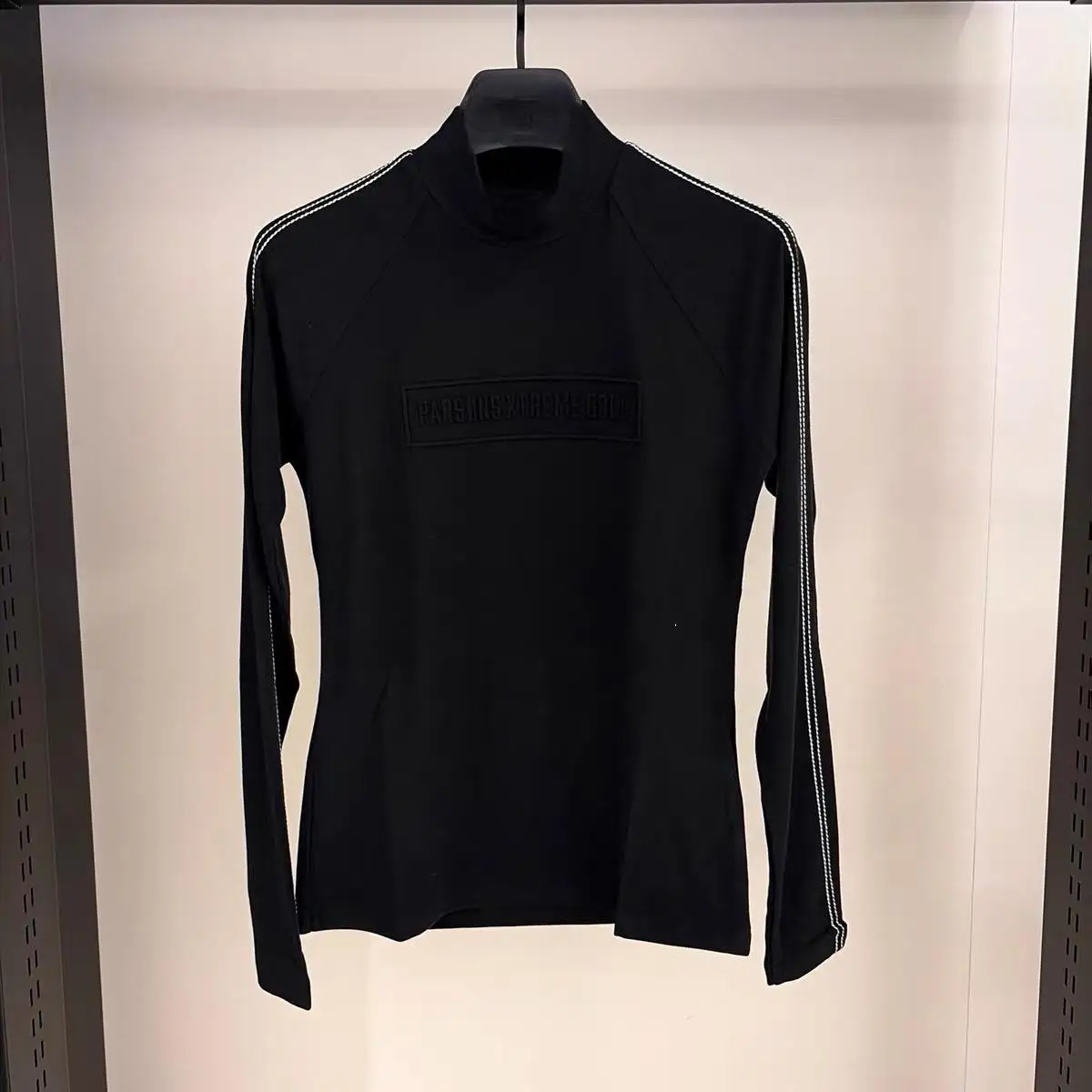 2026 Autumn Winter New Women Golf Long Sleeve Base Top Crew Neck Brushed Fleece Warm Golf Course Underwear