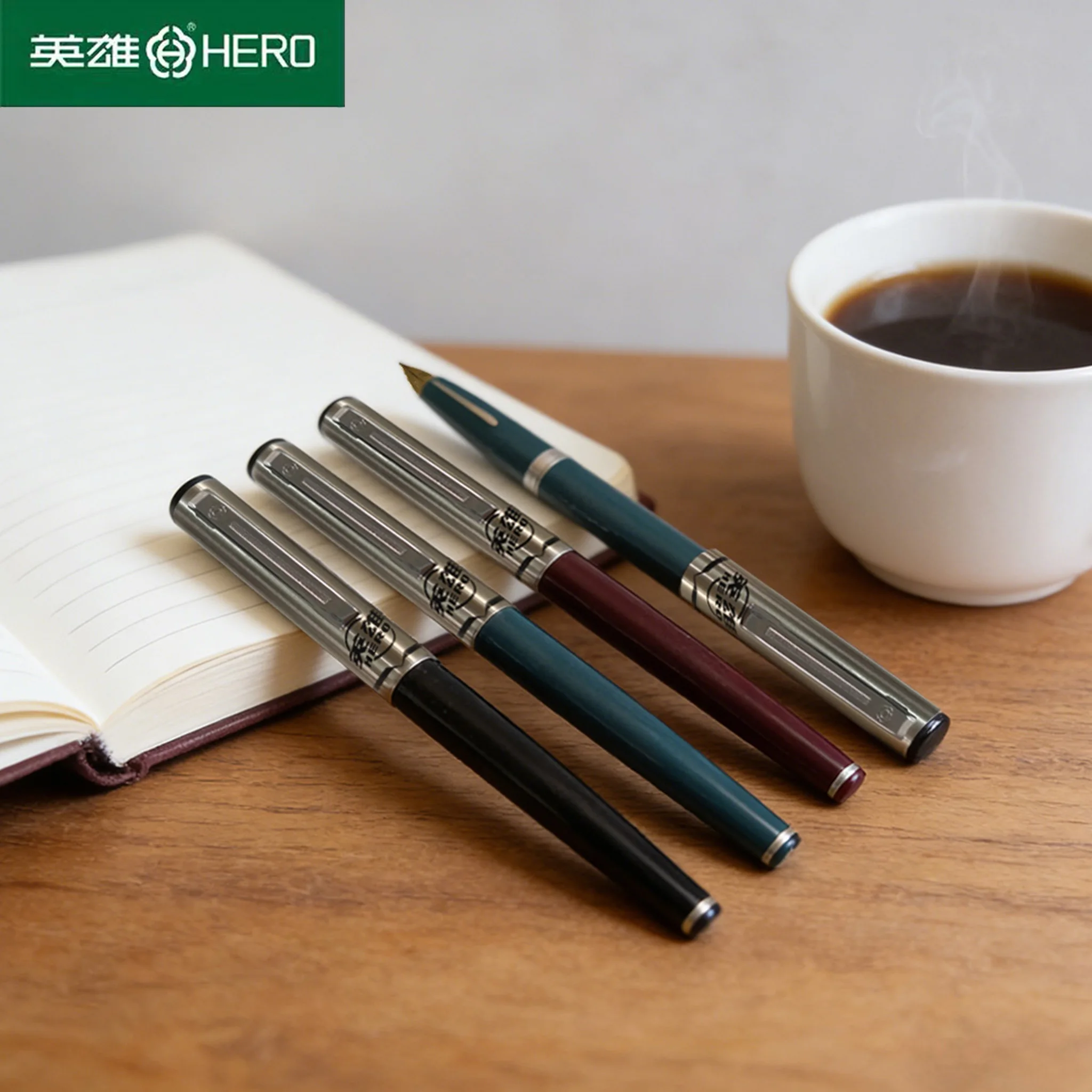 

HERO 240 High-End Retro Fountain Pen Classic Aircraft Nib 2/4 Pack Premium Office Daily Writing Multi-Color Fountain Pen