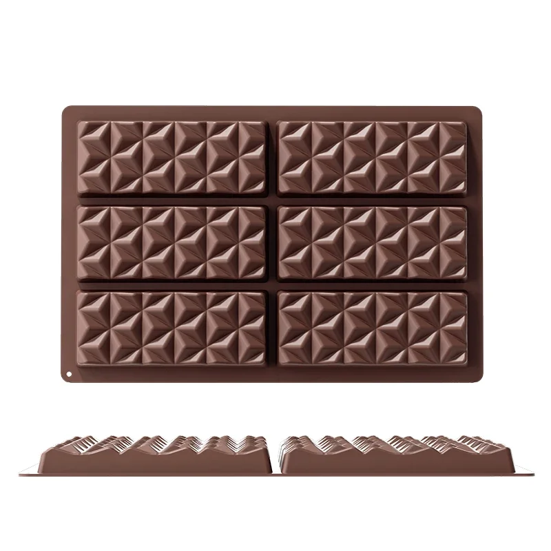 Dubai Chocolate Mold Bar Pistachio Chocolate Bar Silicone Thick Mold for Filling Bars, Largecandy Bar Mold for Filling