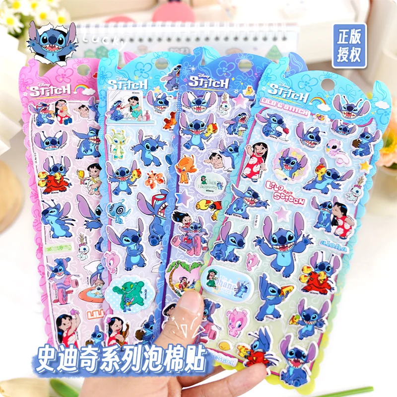 

Disney Stitch 3D трехмерная наклейка DIY украшения для дневника милый мультяшный наклейка-награда подарок на день рождения студенческие канцелярские принадлежности