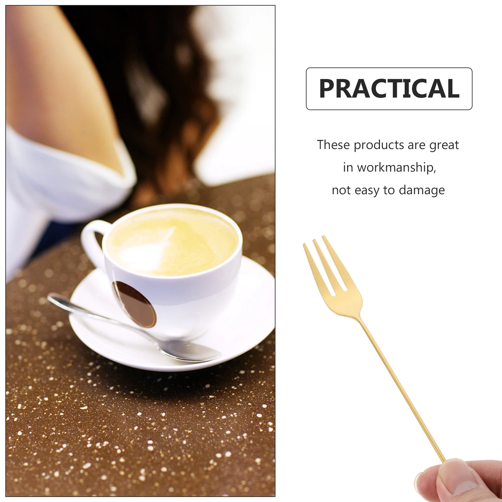 

6Pcs Rustproof Christmas Coffee Spoons Xmas Gift Set for Tea Pots Cocktail Glasses Christmas Coffee Spoon