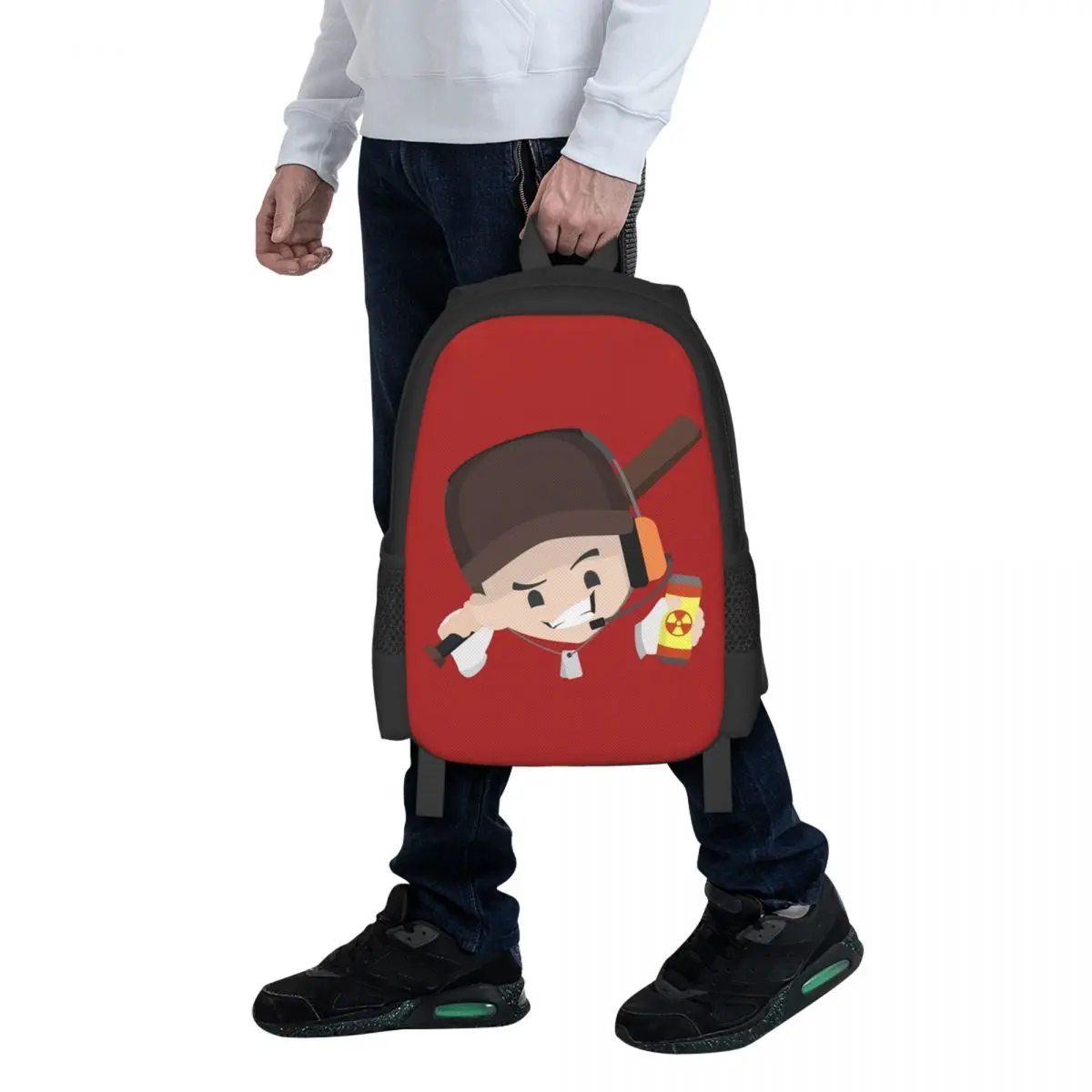 Team Fortress 2 Student Backpack School Bag Hiking Travel Daypack for Men Women Fashion Bookbag Shoulder Bags