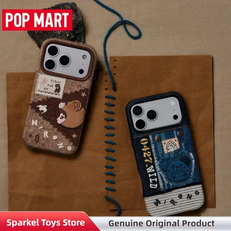 

Чехол для телефона POPMART Hirono Road Journey Series Patchwork Knit: милый мультяшный защитный чехол из силикона, ударопрочный, в слепой коробке