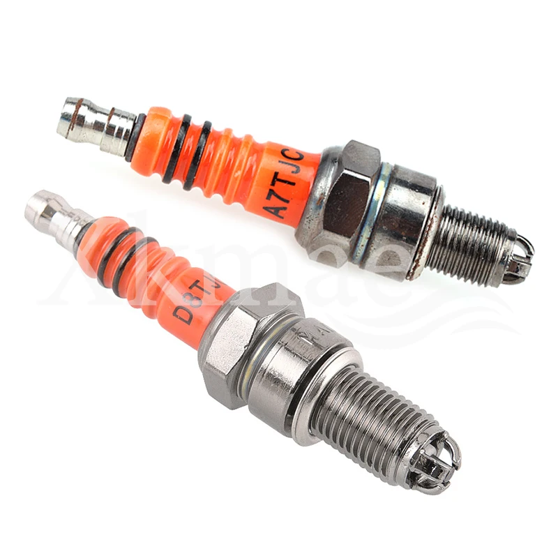 3-Electrode Spark Plug A7TC A7TJC D8TC D8TJC for GY6 50cc 125cc 150cc 175cc 200cc Dirt Bike Moped Scooter ATV Go Kart Motorcycle