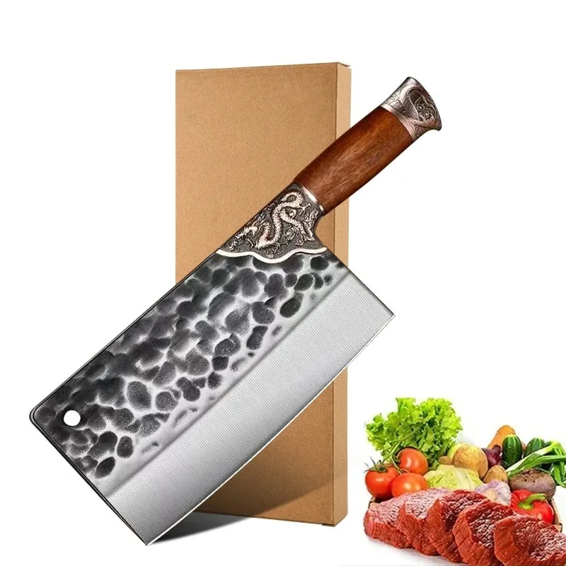 

Longquan Seiko Forged kitchen knife Household multi-functional sharp meat knife, chef's Bone cutting knife, kitchen accessories