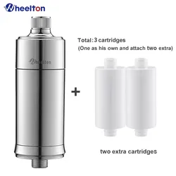 Wheelton-Purificateur d'eau dure adoucissant domestique, filtre à eau de douche, combo ine, sédiment rapMetal, améliore les démangeaisons sèches de la peau