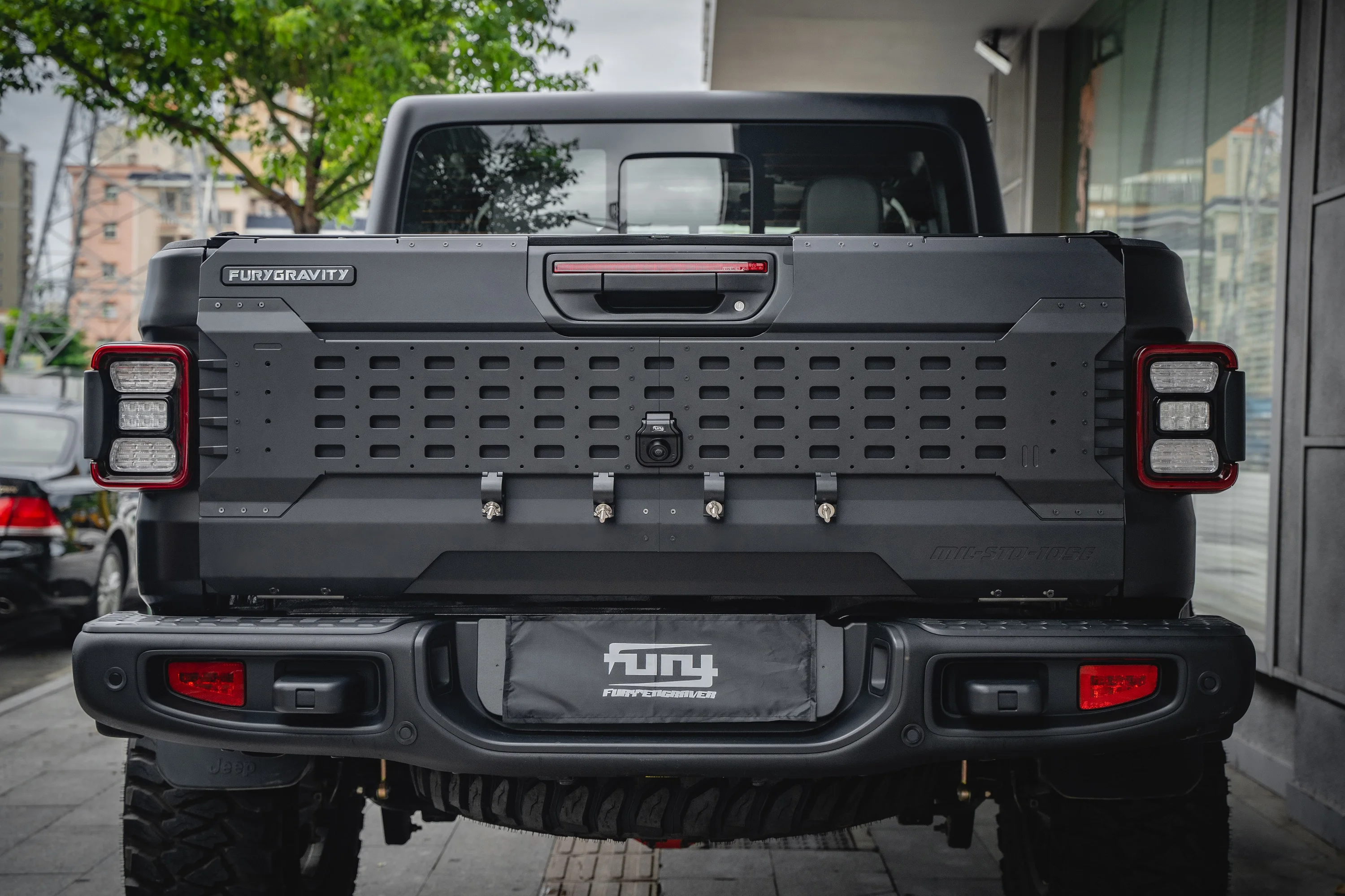 2020+ Accessories Offroad Aluminum MULTIFUNCTIONAL TAILGATE EXPANSION PANEL For Jeep Gladiator JT