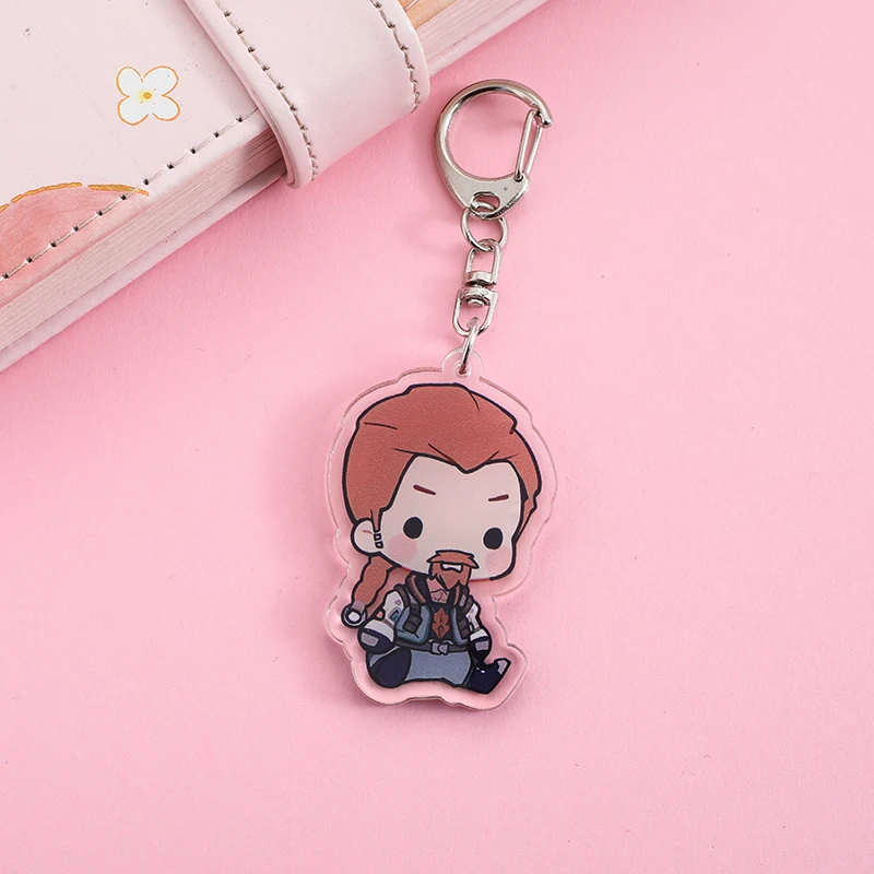 VALORANT Acrylic Keychain Cartoon Character Ornament Key Bag Pendant Clothing Accessories