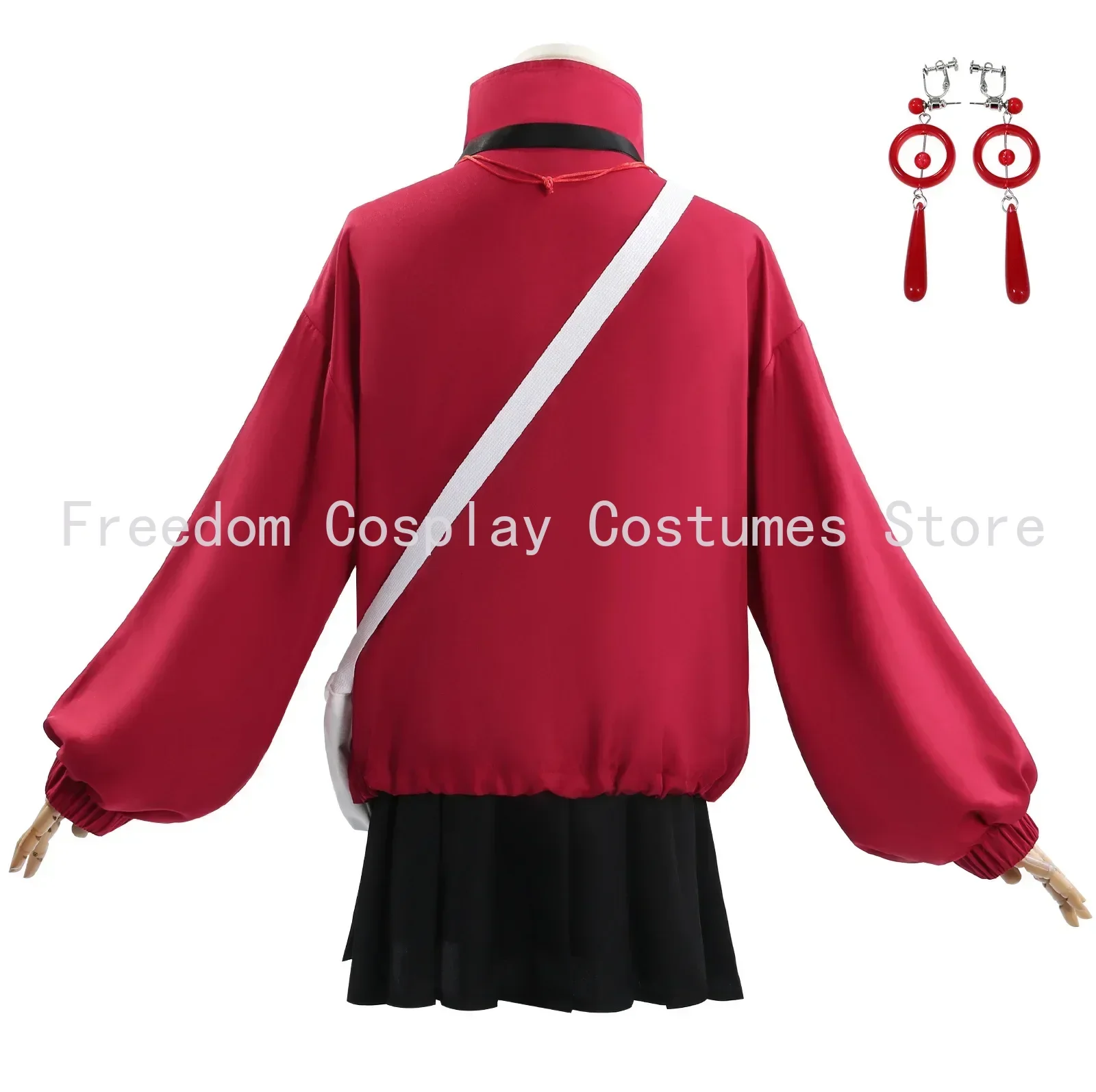 Disfraz de Cosplay de Seven Tales para mujer, uniforme Liyuting Li Yuting, peluca, abrigo, pantalones, conjunto de Anime, fiesta de Halloween, trajes de juego de rol