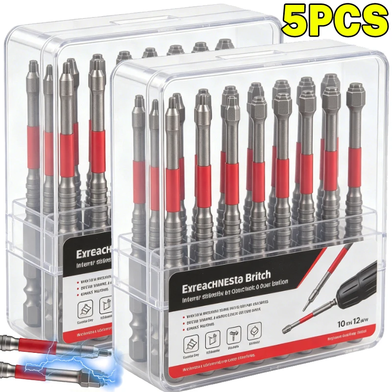 

Alloy Steel Hex Screwdriver Drill Bit Set Non-slip High Magnetic Cross Head Impact Resistant Bits Electric Screwdriver Tips Set