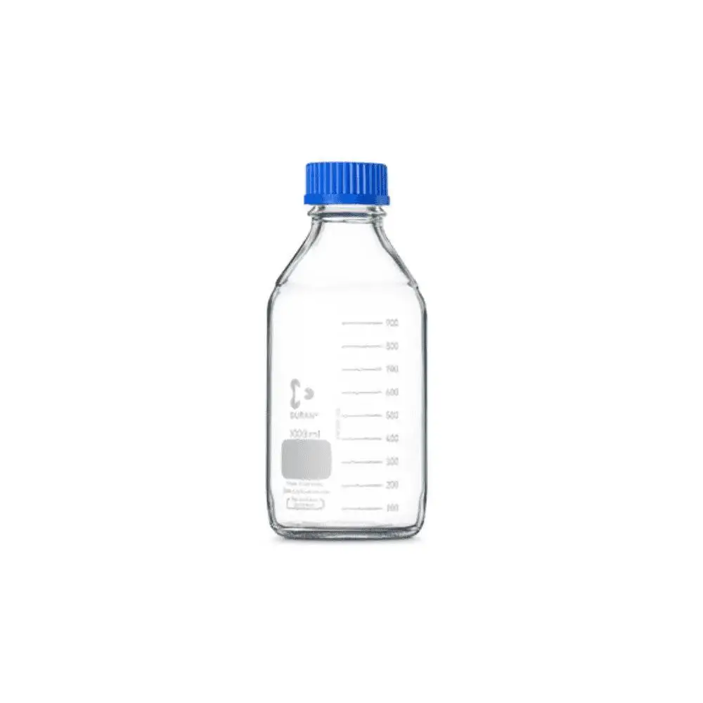 Duran/Schott Multipurpose Lab Glass Blue Cap Reagent Bottle High Borosilicate 3.3 Glass Chemical Resistance Sturdy Durable