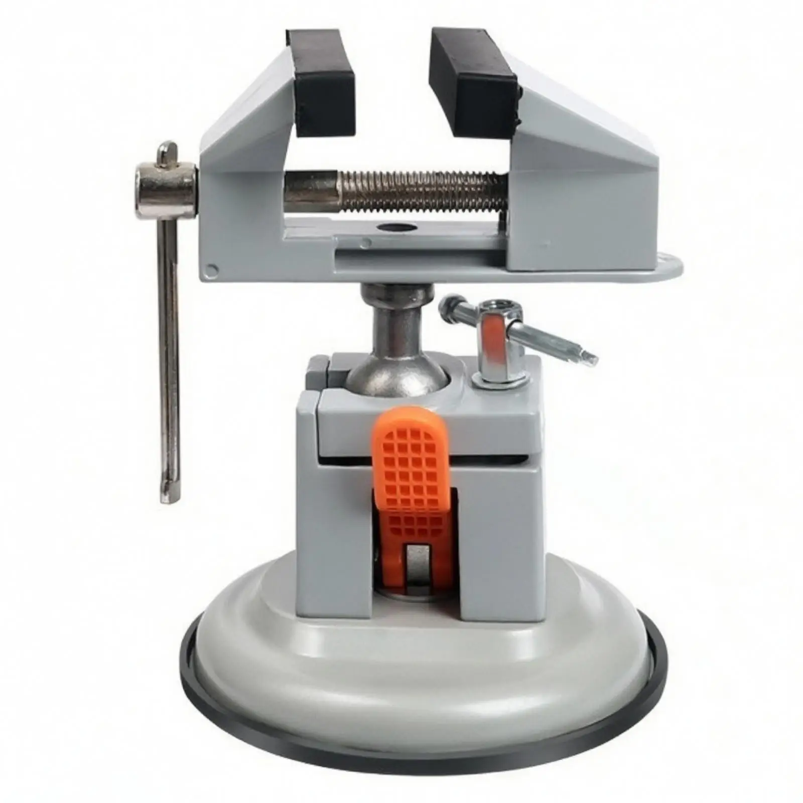 Suction Cup Bench Vise for Home Workshop Use Portable Clamping Tool with Threaded Screw and Wide Base Ideal for Assembly Repair