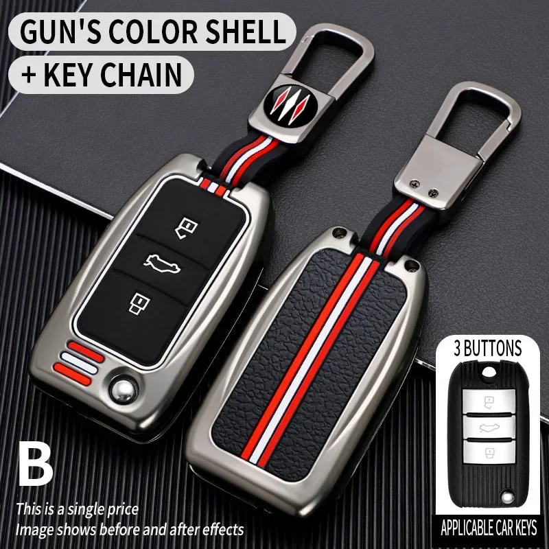 for MG 3 5 6 7 MG3 MG5 MG6 MG7 ZS GT GS Morris Garages HS EV I6 for Roewe RX5 350 360 750 550 Metal Car Key Cover Fob Case Shell