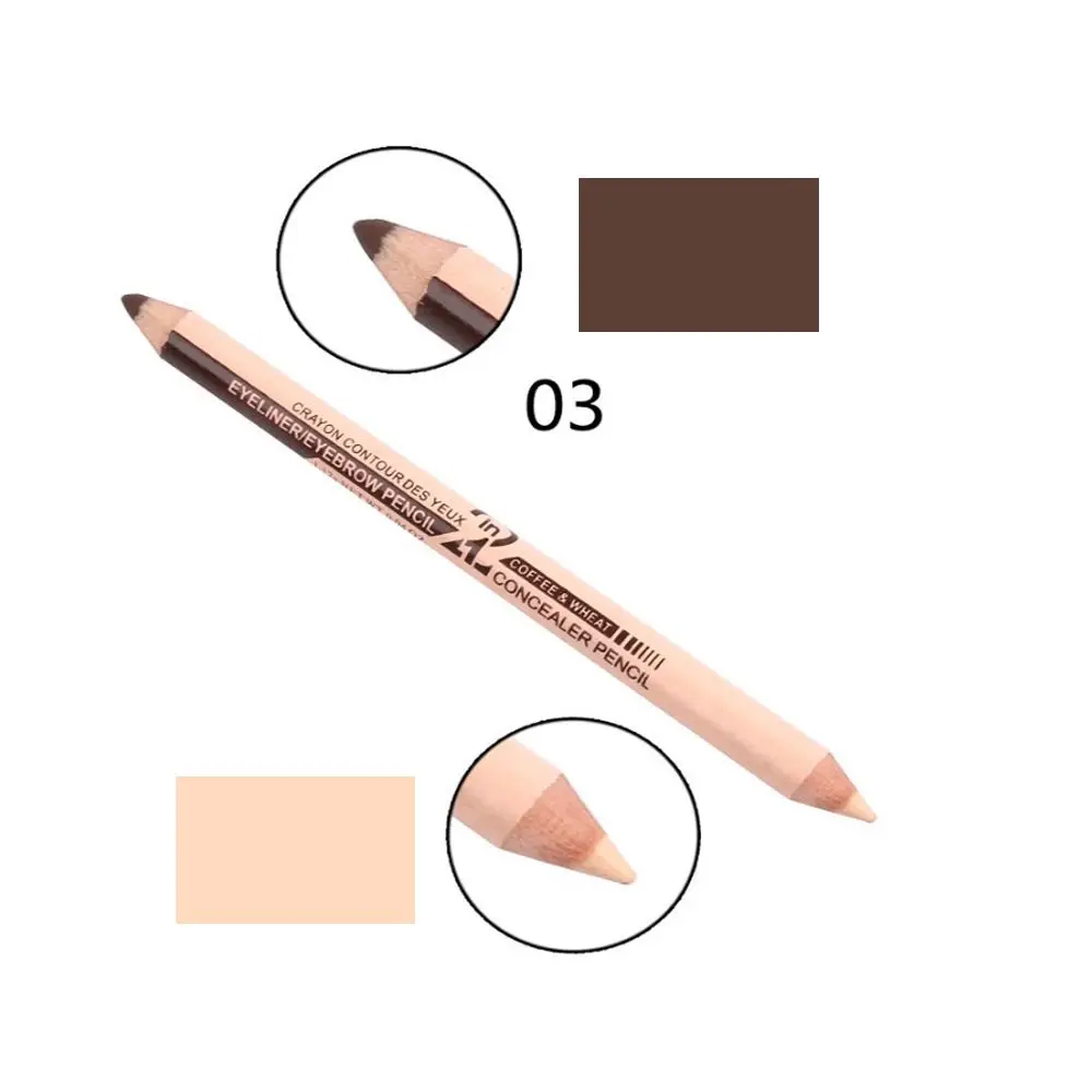 ホット防水両端セクシーなアイコスメティックコンシーラーペンアイライナー眉毛メイクアップ