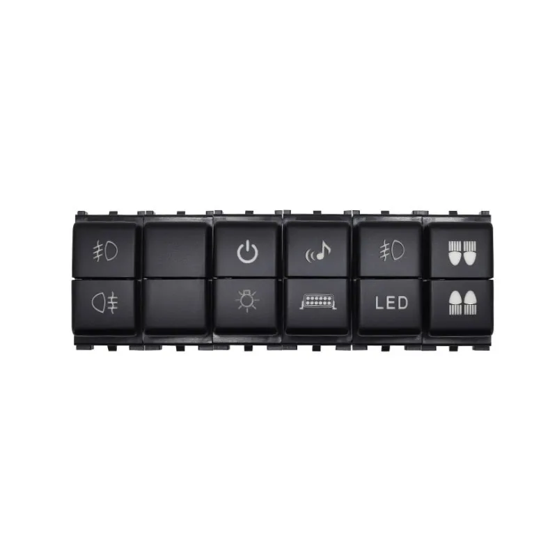 

1pc Dual key Switch Dual Switch Fog Lights Music Recorder Radar DRL Differential Switch Button for Infiniti QX70 G37 QX80 FX37