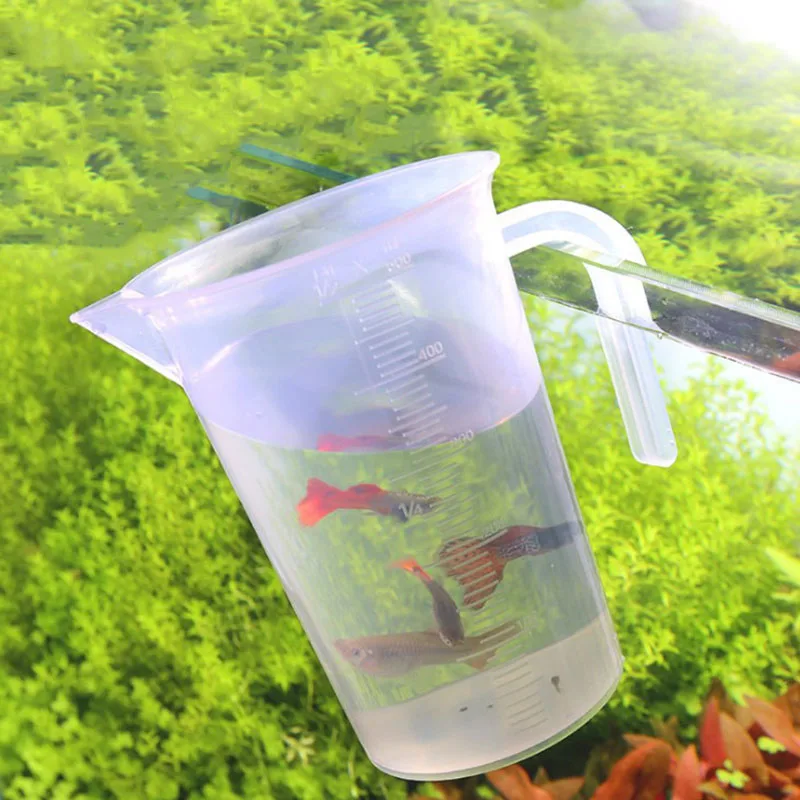 500ml Aquarium Measuring Cup Cleaning tools  Fish Tank Siphon Pump Water Changer Aquarium Accessories