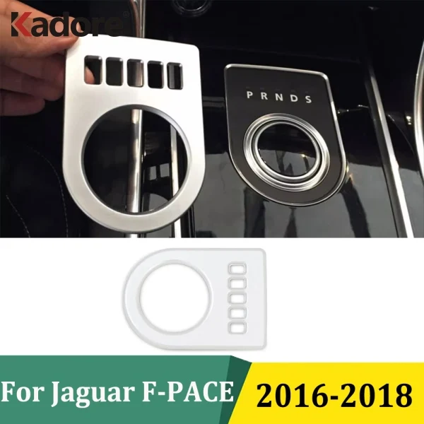 

Для Jaguar F-PACE 2016 2017 2018, матовая крышка панели переключения передач из АБС-пластика, отделка салона, автомобильная наклейка, аксессуары для стайлинга