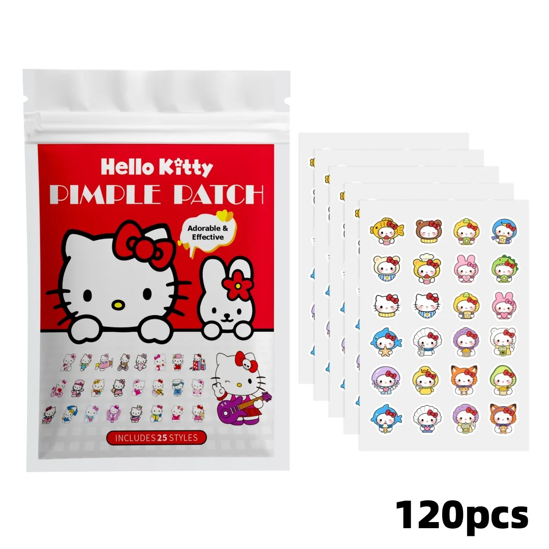 120PCS hello kitty Acne patches, facial acne patches, hydrogel acne removal patches, concealer view 5