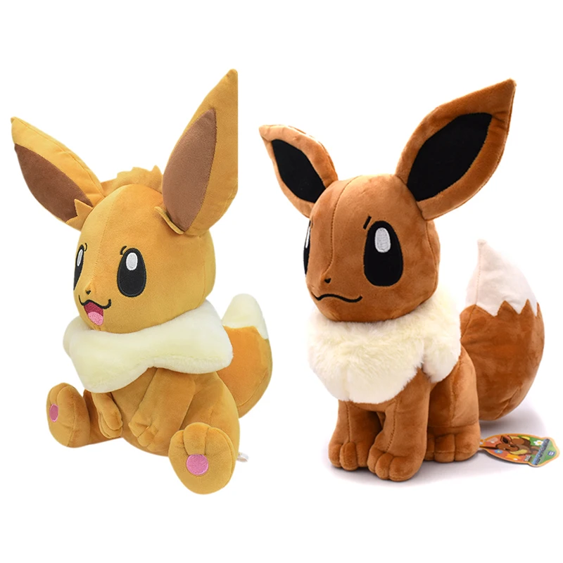 22-37cm Eevee Jolteon Leafeon Pokemon Plush Toys Sylveon Glaceon Umbreon Stuffed Peluche Dolls Bize Size Anime Halloween Gifts