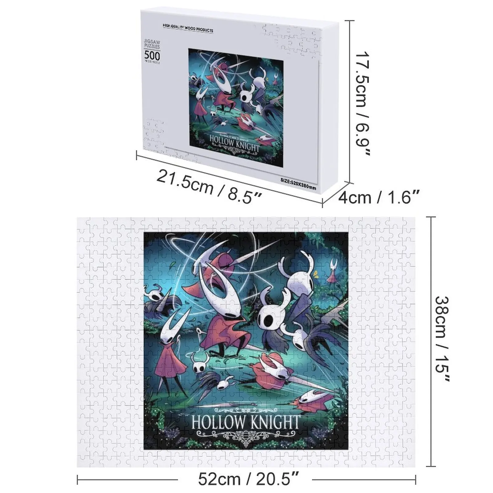 Hollow Hornet Battle Knight-Spiel, unverzichtbares klassisches Liebhaber-Puzzle, individuelles Holzgeschenk, Namenspuzzle aus Holz