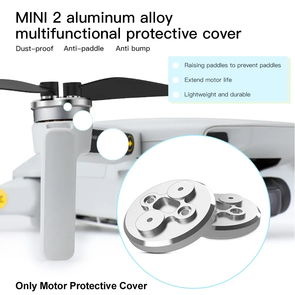 Multifunctional Aluminum Alloy Propeller Base Motor Protective Cover Height Pad With Screws Durable For DJI Mavic Mini 2