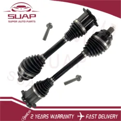 Par New Front CV Joint Axle Drive Shaft For Bentley Continental 2003-2012 3W0407271 3W0407272