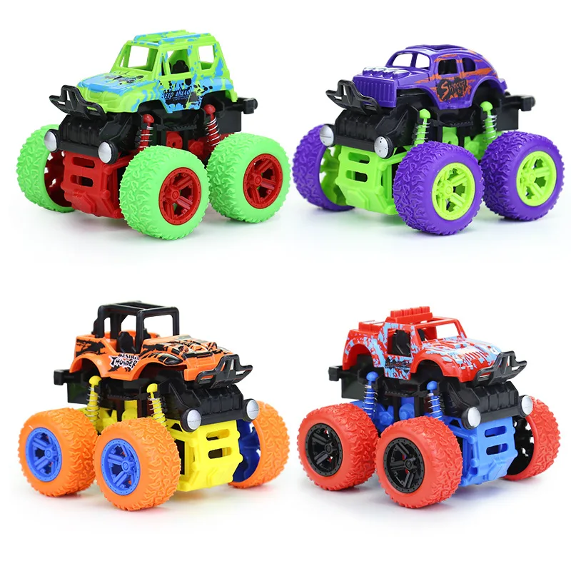 Child Toy Car Four Wheel Drive Rotate Inertia Trick SUV Engineering Vehicle Excavator Model Toy Car Model Die Cast Toys Boy Gift