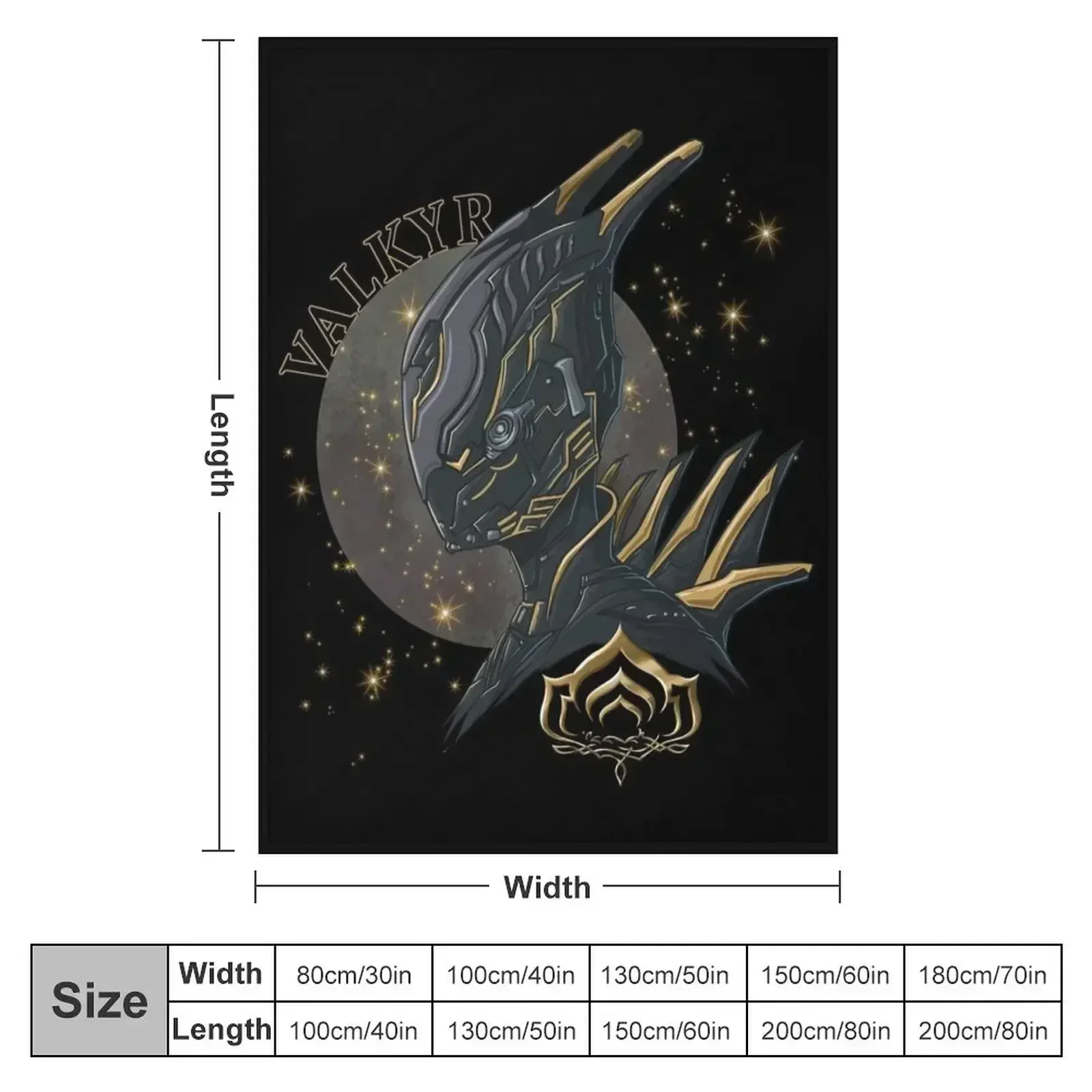 Valkyr Warframe Throw Blanket Large Softest Thins Hairys Thin Sleeping Bag Blankets