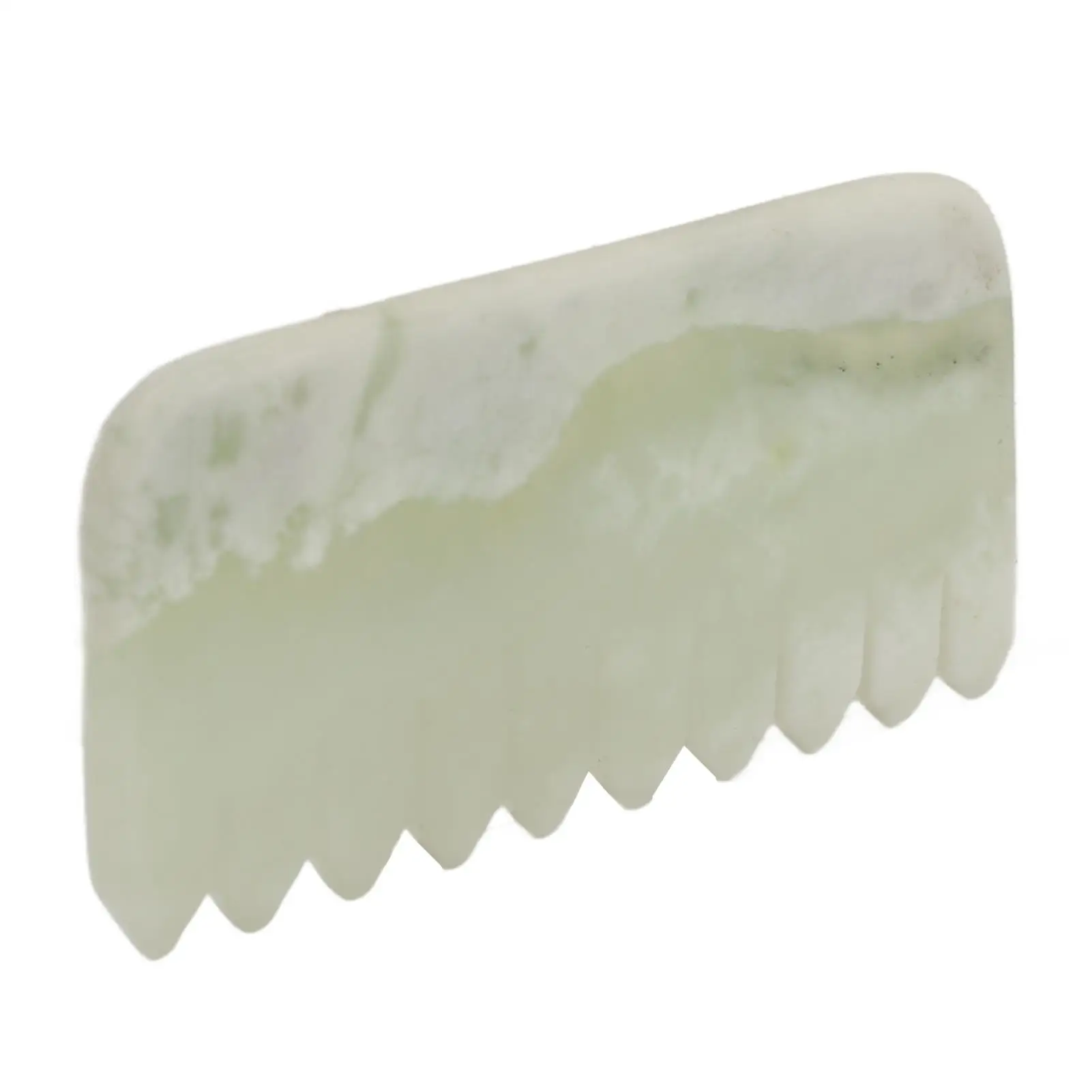 

Natural Jade Scalp Massage Comb Portable for head Scraper Tool Lightweight Stress Relief Compact Relaxation Care