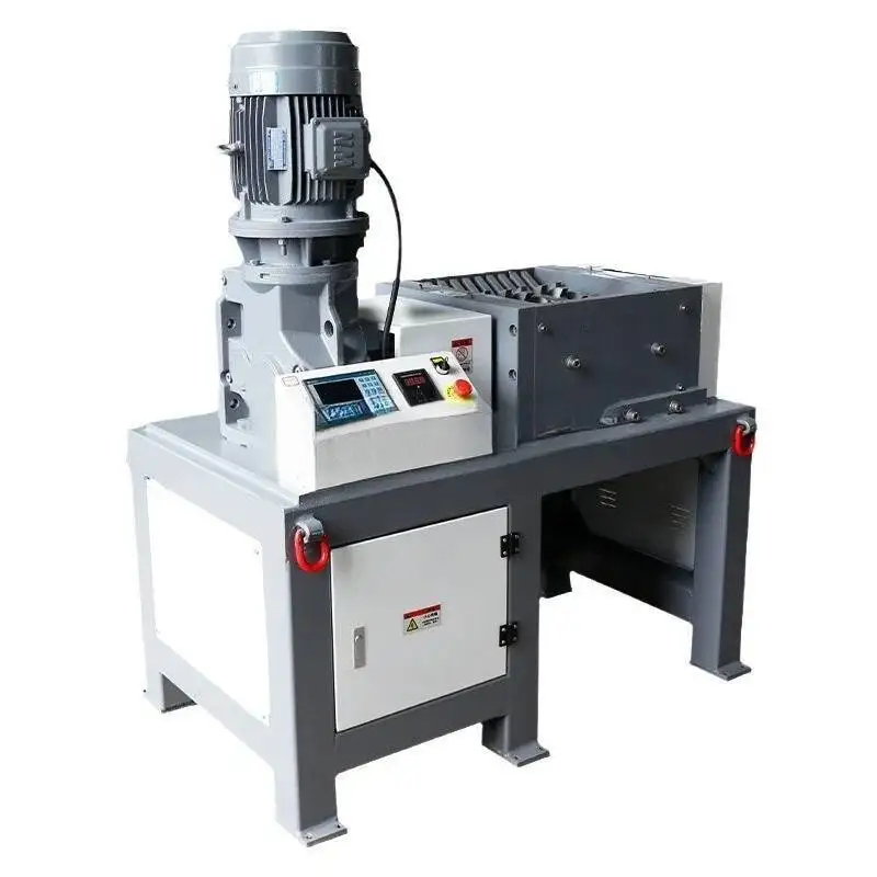 600 نوع التقطيع الهيدروليكي أحادي المحور كسارة صناعية، فيلم المنسوجة كيس القمامة هاين رئيس المواد كسارة