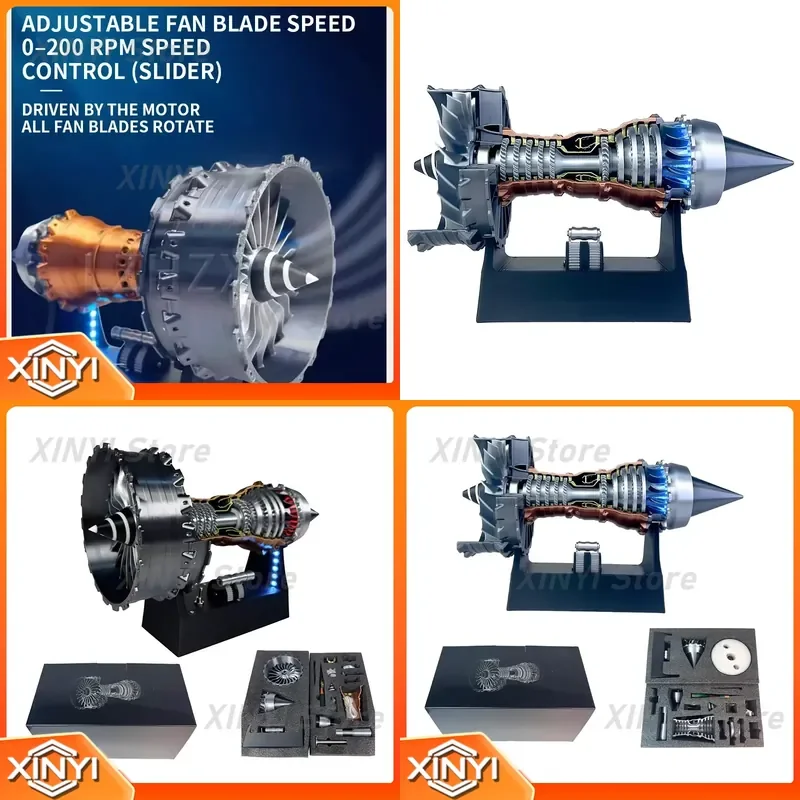 A380/TR900 Turbofan Engine Model for Aircraft Engine Display and DIY Model Kit 1:25 Scale
