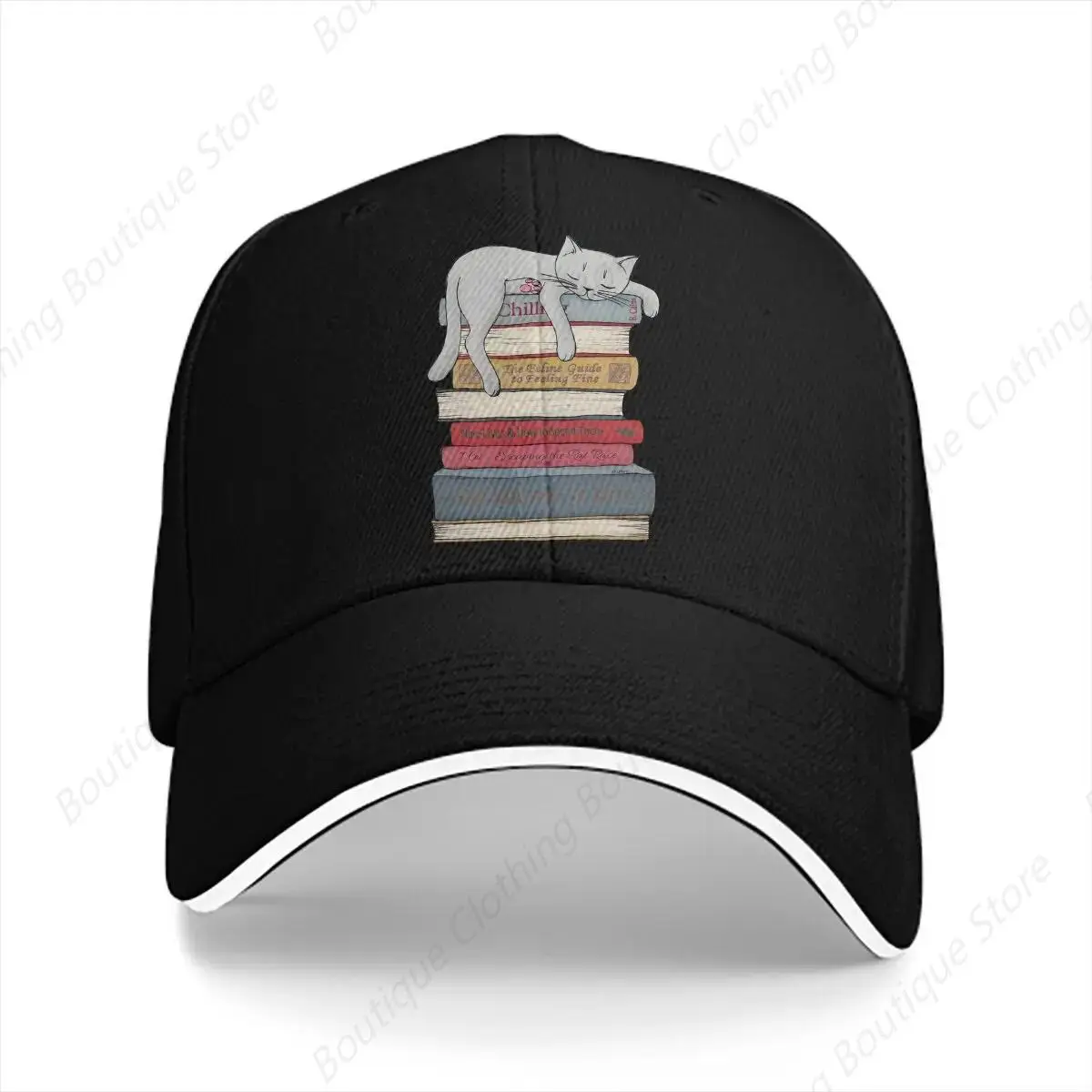 Cats Multicolor Hat Peaked Cap How To Chill Like A Cat Personalized Visor Protection Adjustable Hats