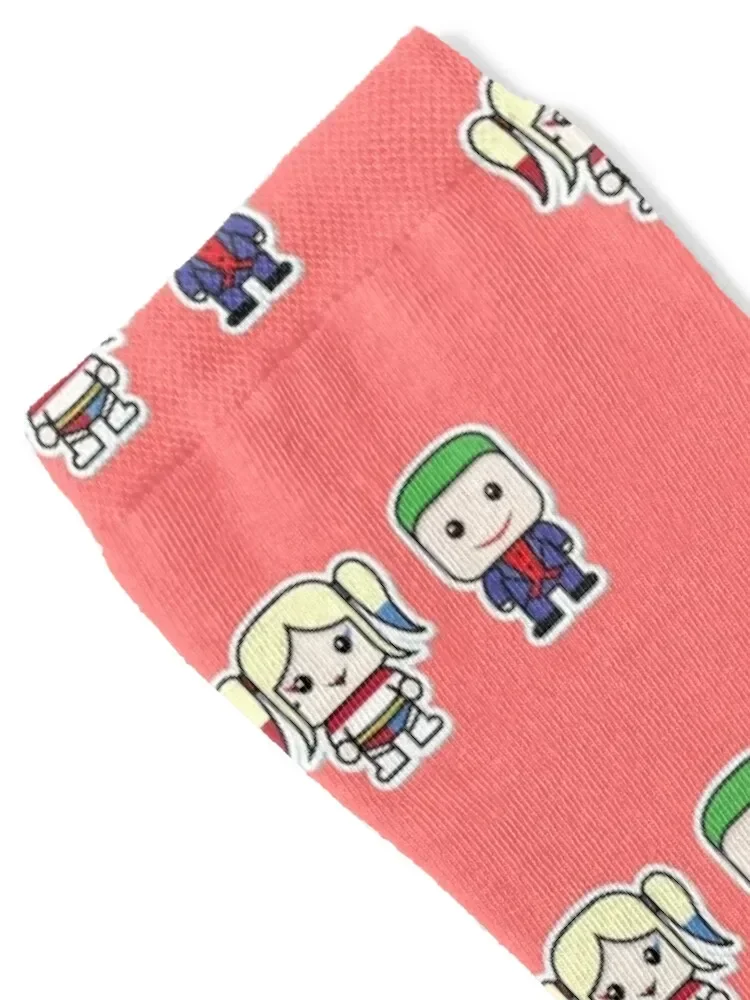 Pudding clown couple Socks kawaii cute with print basketball Socks Male Women's