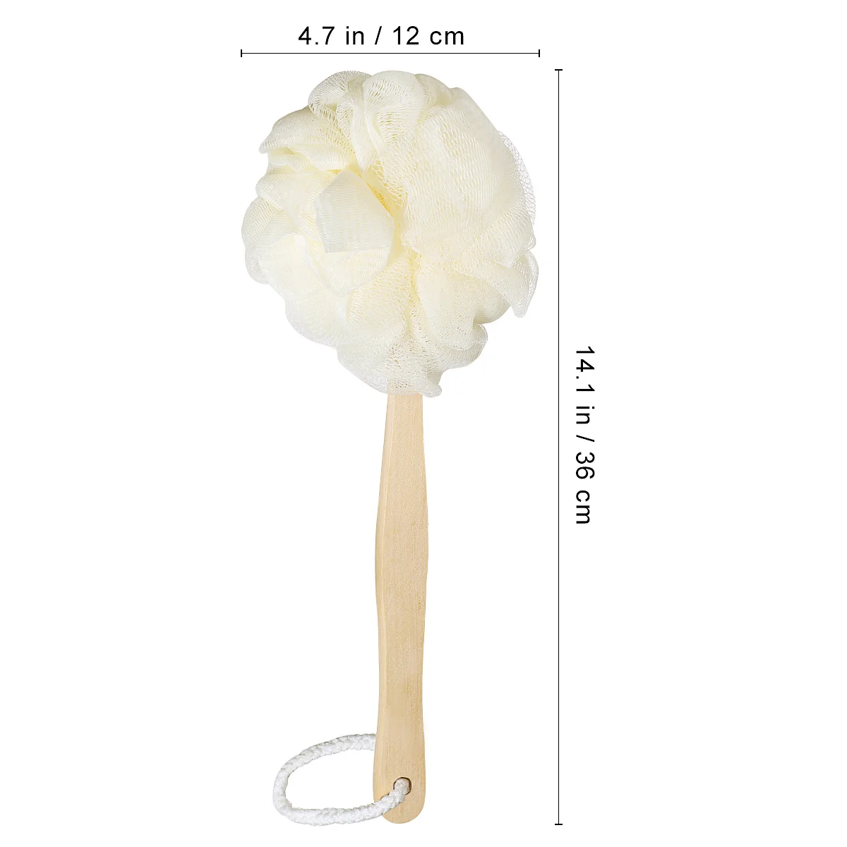 مقبض طويل حمام الإسفنج فرشاة اللوف شبكة التقشير الغسيل الظهر مزيل الجلد الميت فرشاة اغتسال للرجال والنساء