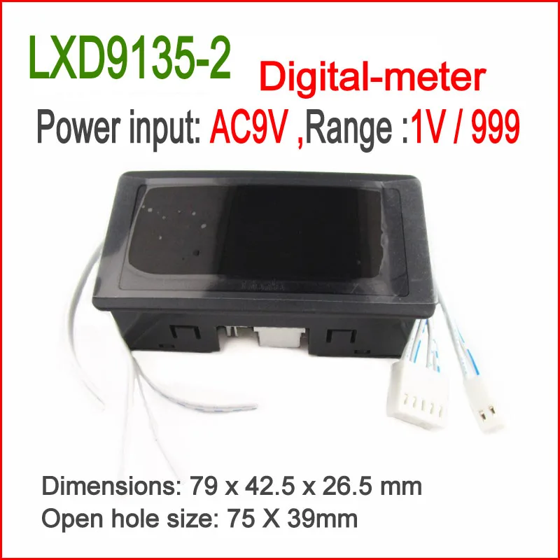 LEDDigital Ammeter LxD5130/5135 /9135DC5V-1V/999for inverter welding machines accessories  Amp Panel Meter Current Monitor Black