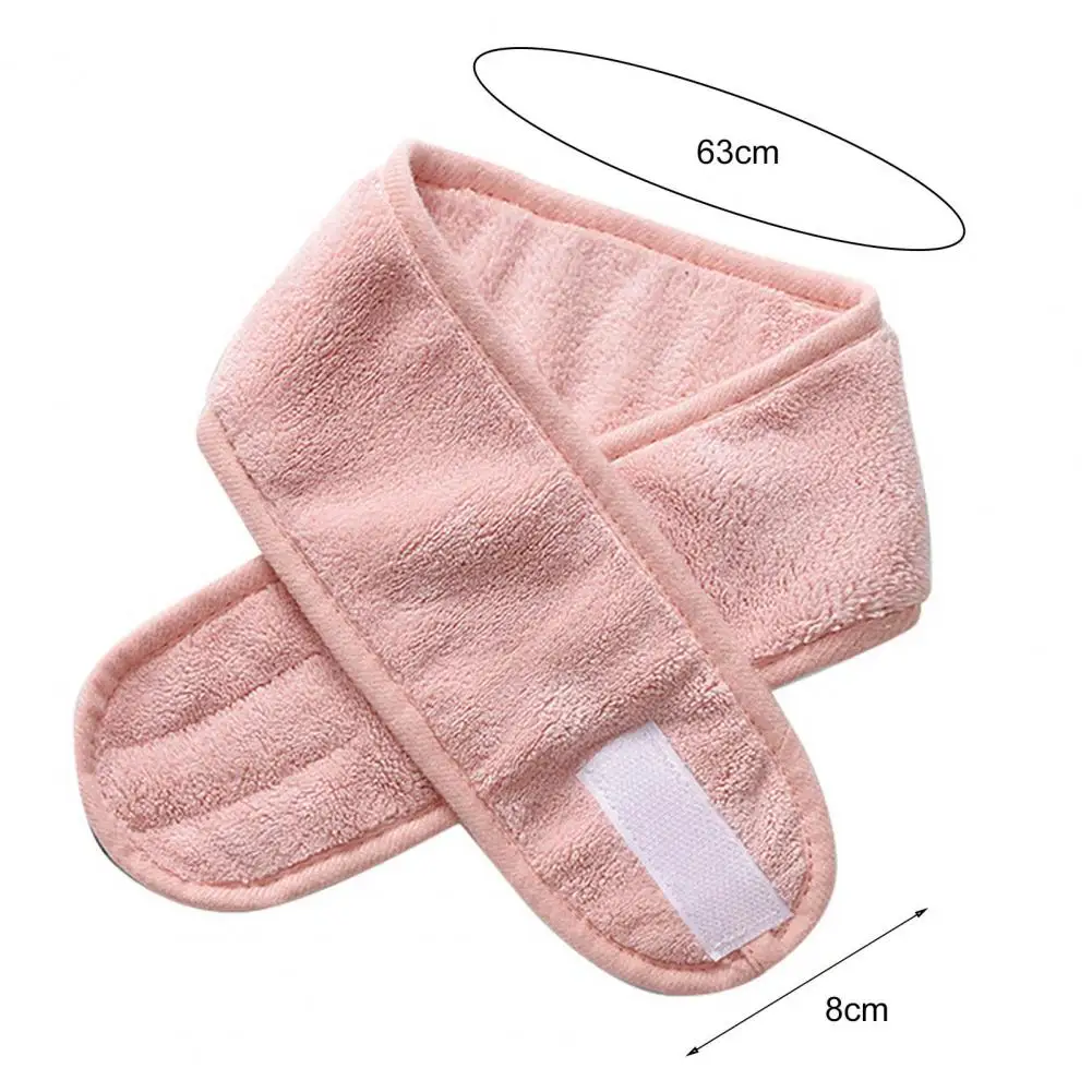 Women Makeup Hairband Fluffy Adjustable Wide Hairband Non Slip Yoga Spa Bath Shower Mak Eup Wash Face Cosmetic Spa Headband