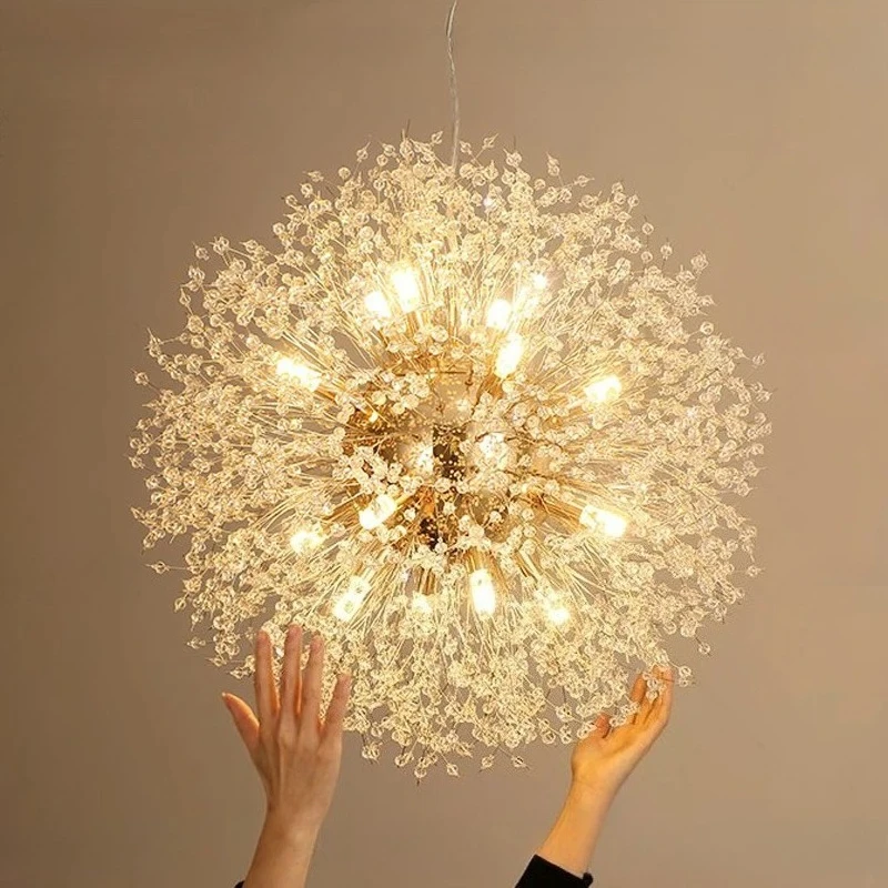 Modern Dandelion LED Pendant Light Starry Fireball Lighting Fixture for Living Room Dining Room Bedroom - Energy Efficient Starl