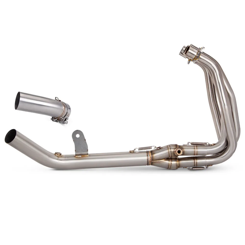 دراجة نارية العادم الجبهة وصلة الأنابيب لكاواساكي نينجا ZX4R ZX4RR 23-25 الفولاذ رأس أنبوب اختياري الأصلي أو 51 مللي متر واجهة