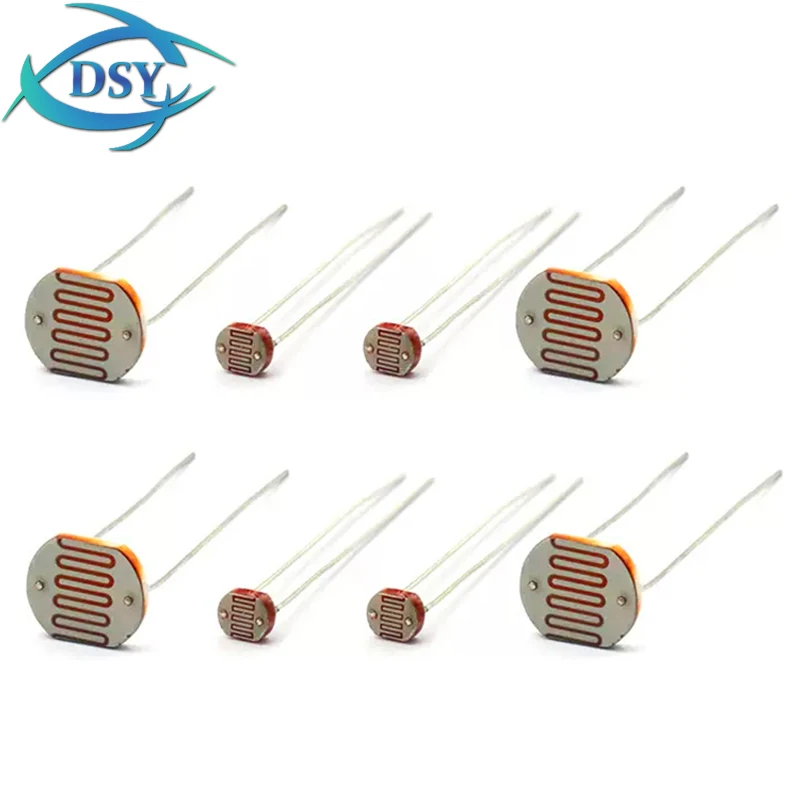 5PCS Photoresistor GL5506/5516/5528/5537/5539/5547/5549 LDR Light Detection Switch Sensor DIY 5506 5516 5528 5537 5539 5547 5549